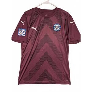 Puma Papillion Soccer Club Drycell Jersey Maroon Number 2 Athletic Shirt Mens L
